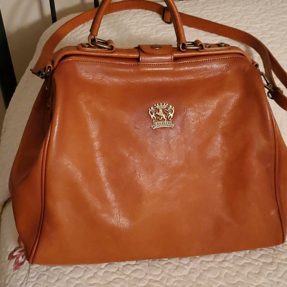 Pratesi Firenze cognac leather B174